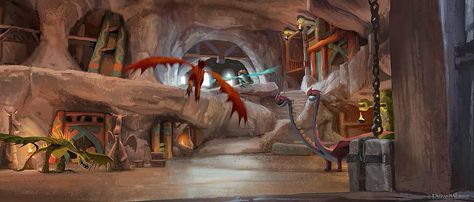 Dragon stables ! Httyd House, Dragon Stables, Httyd Concept Art, Dragon Room, Httyd 2, Httyd Art, Train Dragon, Color Script, Httyd Dragons