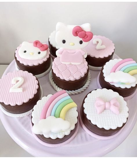 Kitty Cupcakes, Hello Kitty Cupcakes, Hello Kit, Cute Desserts, Ice Cream Cake, Chocolates, Birthday Parties, Hello Kitty, Ice Cream