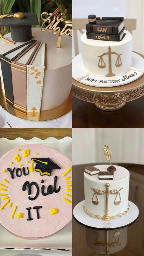 Pastel, University, Prom, Lawyer University, Law Cake, University Makeup, Books Design, Makeup Aesthetic, Library Books