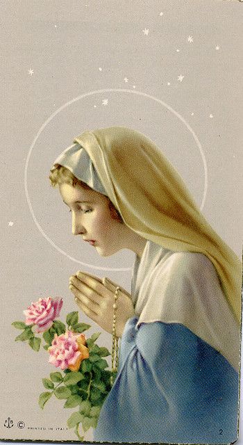 Lady Madonna, Vintage Holy Cards, Blessed Mary, Mama Mary, Religious Pictures, Queen Of Heaven, Blessed Mother Mary, Religious Images, Sainte Marie