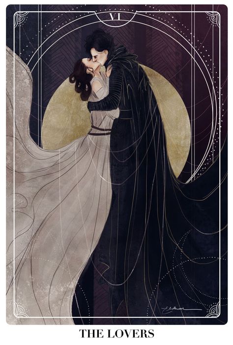 I don't ship it but this is beautiful Tarot Cards The Lovers, Morpheus Sandman, Lovers Tarot Card, The Lovers Tarot Card, The Lovers Tarot, The Hierophant, Night Circus, Hades And Persephone, Art Ancien