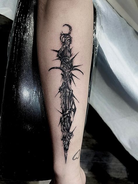 Sharp and intricate, this dagger tattoo is a symbol of strength and precision. Crafted with meticulous detail, it's a piece that stands out with its dark elegance. What does this blade mean to you? 🎨 @haotattoo_ 📍 240 Queen St. W. 📞 416-581-8888 #DarkTattoo #MechanicalTattoo #SkullTattoo #DarkArt #TattooArt #Inked #TattooLife #TattooArtist #TattooDesign #TattooIdeas #TattooInspiration #TattooAddict #TattooLovers #TattooCommunity #TattooCulture #TattooWork #TattooStudio #TattooInk #InkedUp #... Blade Tattoo, Mechanic Tattoo, One Piece Tattoos, Dagger Tattoo, Egyptian Tattoo, Symbols Of Strength, Forearm Tattoo, Dark Tattoo, Tattoo Work