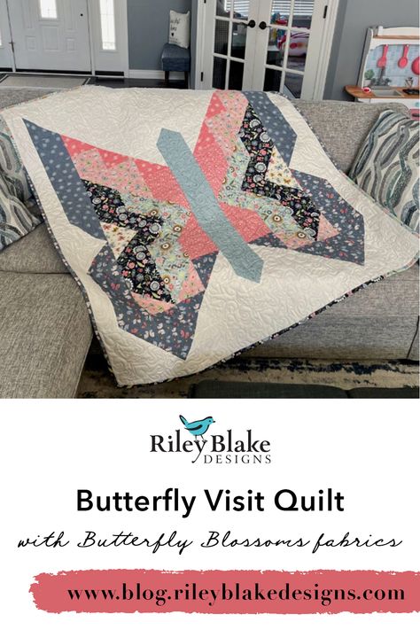 Happy May Day!🌸 @neverlandstitches latest quilts are just the thing to get you in a springtime sewing mood! 🦋 Quilt is her Butterfly Visit quilt made with Butterfly Blossoms Butterfly Quilt Pattern Free, Butterfly Quilts, Free Butterfly Quilt Pattern, Butterfly Quilts Ideas, Quilts With Butterflies, Monarch Butterfly Quilt, Vintage Butterfly Quilt Pattern, Giant Butterfly, Butterfly Quilt Pattern Michaels Stores