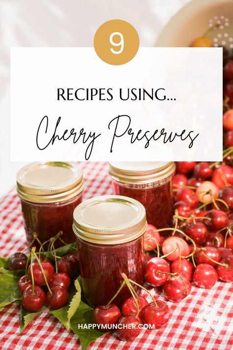 Cherry Preserves Uses, Recipes Using Cherry Preserves, Recipes With Cherry Preserves, Cherry Curd Recipe, Cherry Preserves Recipe, Cherry Glaze Recipe, Cherry Cheesecake Bites, Making Desserts, Cherry Glaze