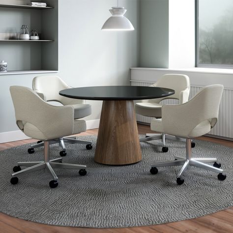 Round Conference Table Meeting Rooms, Circular Office Table, Cozy Conference Room Design, Round Table Meeting Room, Round Meeting Table Office, Office Round Table, Round Table Office, Round Office Table, Round Meeting Table