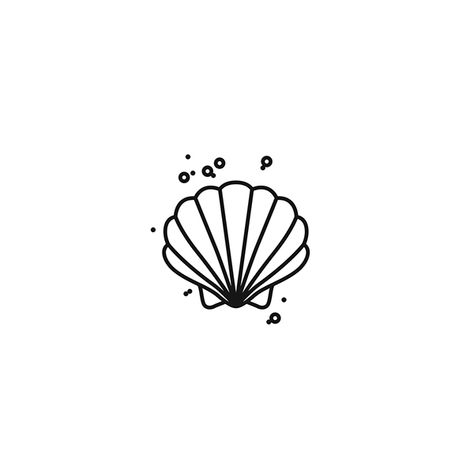 Small Shell Tattoo, Shell Icon, Tattoo Frases, Seashell Drawing, Shell Tattoo, Shell Drawing, Seashell Tattoos, Shell Tattoos, Real Tattoo