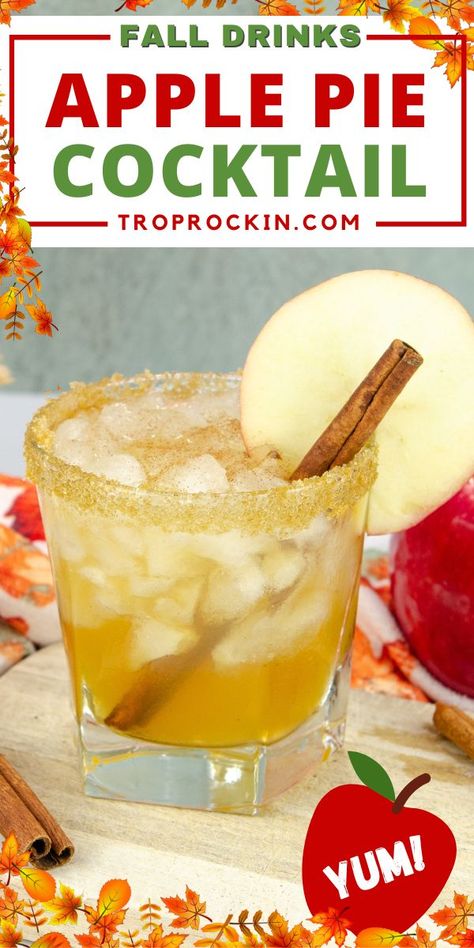 Apple Drinks Alcohol, Apple Cider Drinks Alcohol, Apple Pie Drink Alcohol, Cider Alcohol Drinks, Apple Cider Alcohol, Vanilla Vodka Drinks, Flavored Vodka Drinks, Apple Pie Drink, Cinnamon Cocktail