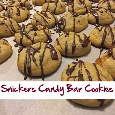 Snickers Cookies Recipes, Snicker Bars, Bake Sale Desserts, Snickers Cookies, German Chocolate Cake Recipe, Candy Bar Cookies, Snickers Candy Bar, Snickers Candy, Were Moving