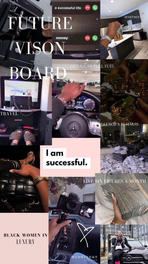 Vision Board Ideas Luxury, Favourcore Aesthetic, Credit Card Asthetic Picture, Vison Boards Business, Black Women Luxury Vision Board, Painted Vision Board Ideas, Melanin Vision Board, France Vision Board, Vision Bored Ideas Aesthetic