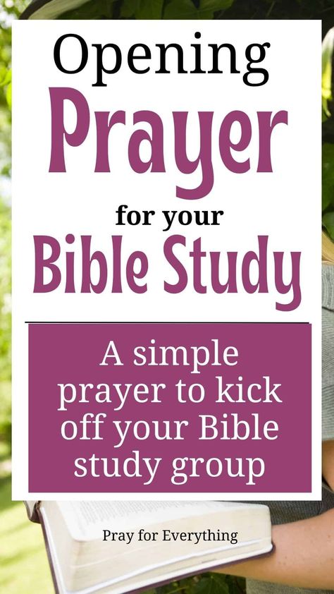 It is essential to have an opening prayer for Bible study. Whether you’re studying the scriptures alone, with a friend, or with a group you need to pray before you start. This glorifies God and shows your reliance on him. Bible Study Gathering, Bible Study About Faith, Prayers For Ministry, Opening Prayers For Bible Study, Women Bible Study Ideas Small Groups, How To Start A Prayer, How To Do A Bible Study With A Friend, Starting A Bible Study Group, Prayer For Bible Study Opening