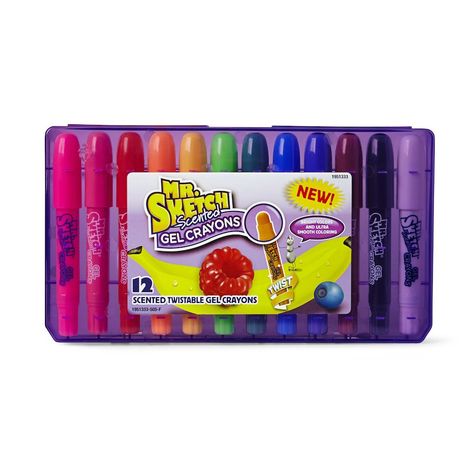 List Of Candy, Gel Crayons, Mr Sketch, Twistable Crayons, Vanilla Icing, Crayon Set, Free Candy, Purple Grapes, Black Raspberry