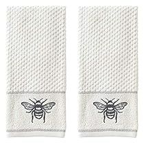 Best Bath Towels, Bee Shop, Honey Bee Decor, White Hand Towels, Garden Shower, Decorative Hand Towels, Cotton Hand Towels, Bee Decor, Decorative Towels