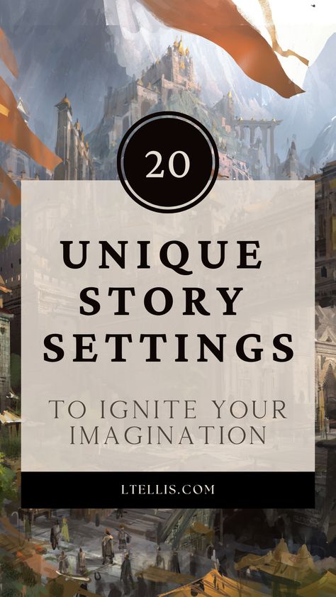 Book Setting Inspiration, Book Settings Ideas, Futuristic Story Ideas, Setting Ideas For Stories, Fantasy World Ideas Writing, Setting Ideas Writing, Settings For Stories, Story Setting Ideas, Fantasy Writing Inspiration