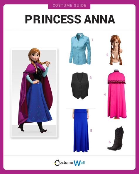 Diy Anna Costume, Anna Costume Diy, Costumes For Redheads, Women With Red Hair, Anna Halloween Costume, Adult Anna Costume, Costume Wall, Princess Anna Costume, Elsa Halloween Costume