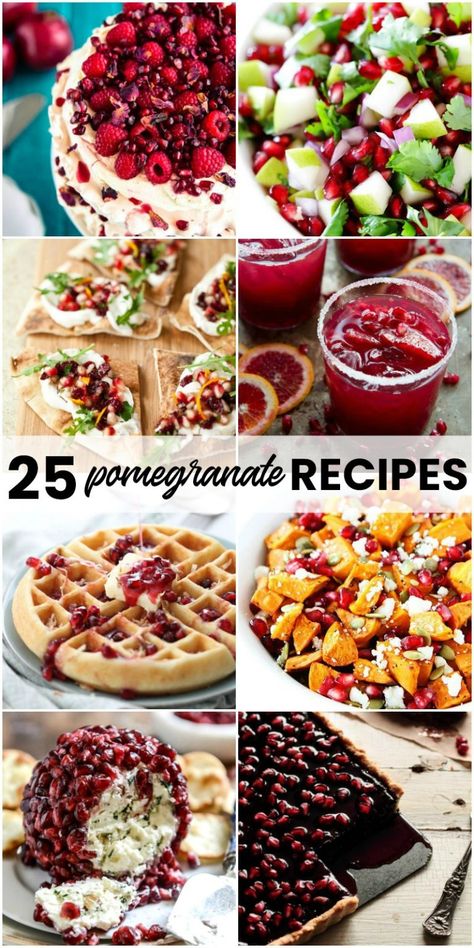 Pomegranate Recipes Appetizer, Pomegranate Recipes Dessert, Pomegranate Recipes Healthy, Pomegranate Dessert, Pomegranate Seeds Recipe, Bread Booze Bacon, Pomegranate Recipes, Pumpkin Spice Donut, Fall Cooking