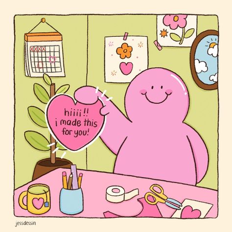 mr.bubbles has something to say…💖 #loveyou #wholesome #illustration #mrbubbles #fenbobo #cuteart Wholesome Illustration, Cute Love Illustration, Inspiring Doodles, French Puns, Wholesome Aesthetic, Best Self Journal, Mr Bubbles, Room Quotes, Dope Cartoons