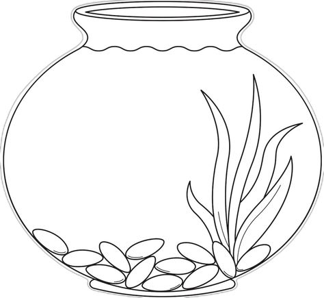 Fish Bowl Printable, Fish Bowl Template, At Home Preschool, Home Preschool, Fish Theme, All About Me Preschool, Giant Fish, Goldfish Bowl, Preschool Craft