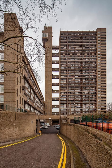 Brutalist Architecture London, Brutalist London, Flats In London, Flat Building, Trellick Tower, Council Estate, London Buildings, Brutalism Architecture, Block Of Flats