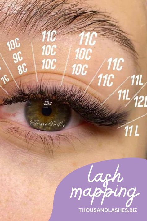 #Mapping_Eyelash_Extensions #L_Curl_Lashes #Lash_Mapping_Styles #Lash_Mapping_Eyelash_Extensions