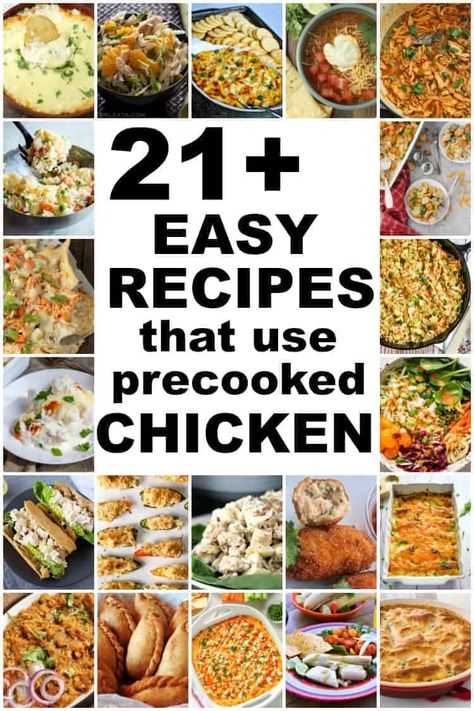 21 Boiled Chicken Recipes, a great list of easy recipes that use precooked chicken. A wide range of simple delicious recipes from healthy to decadent! Recipes With Precooked Chicken, Boiled Chicken Breast Recipes, Cooked Chicken Breast Recipes, Cubed Chicken Recipes, Grilled Chicken Strips Recipes, Recipes Using Cooked Chicken, Boiled Chicken Recipes, Grilled Chicken Strips, Simple Delicious Recipes