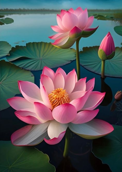 Lotus Flower Wallpaper, Pink Lotus Flower, Lotus Flower Pictures, Lucky Wallpaper, Lotus Painting, Beautiful Abstract Art, Lotus Art, Beautiful Angels Pictures, Flower Painting Canvas