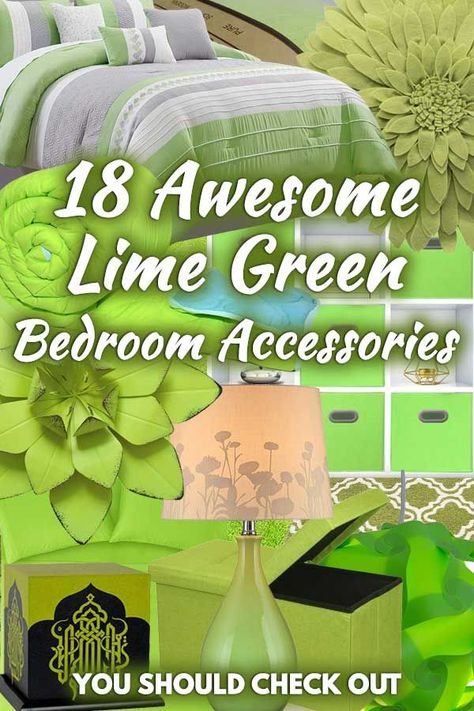 18 Awesome Lime Green Bedroom Accessories You Should Check Out. Article by HomeDecorBliss.com #HDB #HomeDecorBliss #homedecor #homedecorideas Lime Green Bedroom, Beach House Room Ideas, Lime Green Rooms, Green Curtains Living Room, Lime Green Decor, Green Room Ideas Bedroom, Lime Green Bedrooms, Lime Green Walls, Cottagecore Living