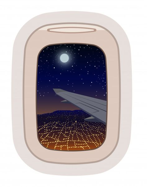 Flight Illustration, Window Vector, Traveling By Plane, Frame By Frame Animation, Airplane Art, Beauty Art Drawings, By Plane, Travel Illustration, Cute Patterns Wallpaper