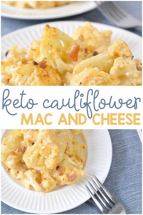 Keto Cauliflower Mac and Cheese- SIDE DISH, LUNCH, WHOLE FAMILY Easy Lunch Keto Recipes, Healthy Keto Sides, Cauliflower Meal Recipes, Keto Dinner Recipes For One, Easy Keto Cauliflower Recipes, Cauliflower Side Dish Recipes Low Carb, Savory Keto Meals, Atkins Lunch Ideas, Fast Easy Low Carb Dinner