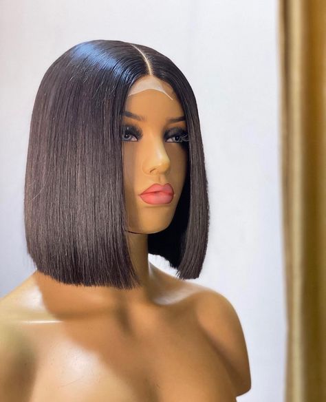 Human Hair Short Wigs, Bone Straight Bob Wig, Short Bone Straight Wig, Human Hair Wigs Styles, Bone Straight Hair Black Women, Short Wig Hairstyles, Nice Wigs, Bone Straight Wig, Short Wig Styles