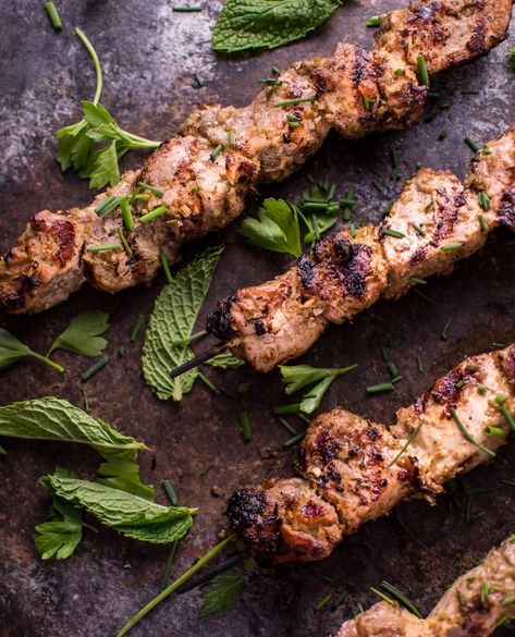 Pork Tenderloin Skewers, Vietnamese Lemongrass Pork, Grilled Pork Skewers, Healthy Bbq Recipes, Grilled Pork Tenderloin Recipes, Leftover Pork Tenderloin, Lemongrass Pork, Lemongrass Recipes, Vietnamese Grilled Pork