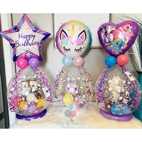 Bobo Balloon Gift Ideas, Ballon Stuffing Ideas, Balloon Stuffing Ideas, Stuffed Balloon Ideas Gifts, Stuffing Ideas, Valentines Balloons Bouquet, Stuffed Balloons, Bobo Balloons, Balloon Gifts