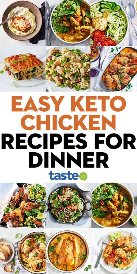 Australian Keto Recipes, Australian Chicken Recipes, Keto Australia, Freezable Recipes, Keto Lasagne, Easy Keto Chicken Recipes, Creamy Chicken Dinner, Chicken Curry Recipes, Keto Chicken Recipes