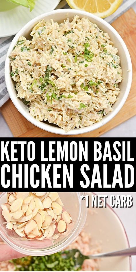 Keto Lemon Basil Chicken Salad #ketolemonbasilchickensalad #lemonbasilchickensalad Lemon Basil Chicken Salad, Lemon Chicken Salad, Basil Chicken Salad, Chicken Basil Recipes, Lemon Basil Pesto, Lemon Pesto Chicken, Basil Pesto Chicken, Lemon Basil Chicken, Best Chicken Salad Recipe