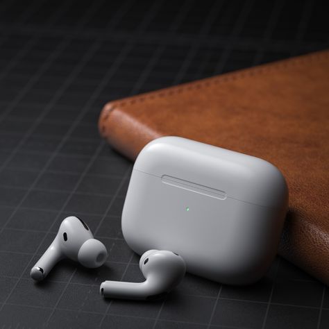 Airpods Pro on Behance Octane Render, Apple Air, Sounds Good, Airpods Pro, Apple Products, 3d Art, Industrial Design, Book Design, Digital Marketing