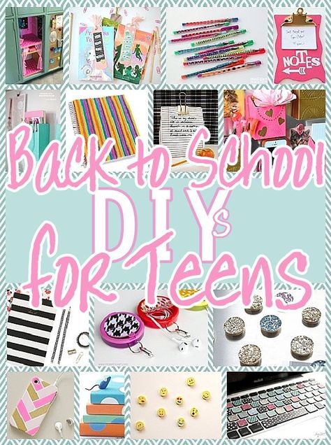 We’ve gathered the BEST Back to School DIY projects and ideas for Teens and Tweens!  From set yourself apart locker decorations to show off your personal style – to personalizing and cu… Back To School Projects, Diy Back To School Supplies, Diy Projects For School, Customized School Supplies, Escuela Diy, Personalized School Supplies, Locker Decorations, Diy School, Diy Back To School