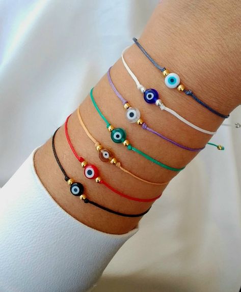 Evil Eye Jewelry Bracelet, Nazar Bracelet, Protection Talisman, Handmade Evil Eye, Turkish Eye, Greek Evil Eye, Good Luck Gifts, Jewelry Men, Macrame Knot