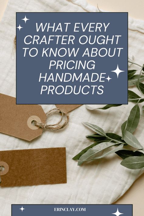 If you're a crafter with a budding craft business, you need to know how to price your handmade products correctly in order to maximize your profits. From setting a base price, to factoring in costs, understanding the market and more, there's a lot to consider. Don't let it overwhelm you - get the insider tips from our expert guide to pricing handmade products, and you'll be on the path to success for your crafty enterprise. Click To Read More! Selling Crafts, Startup Business Plan, What To Sell, Etsy Success, Craft Products, Path To Success, Mgmt, Profitable Business, Marketing Ideas