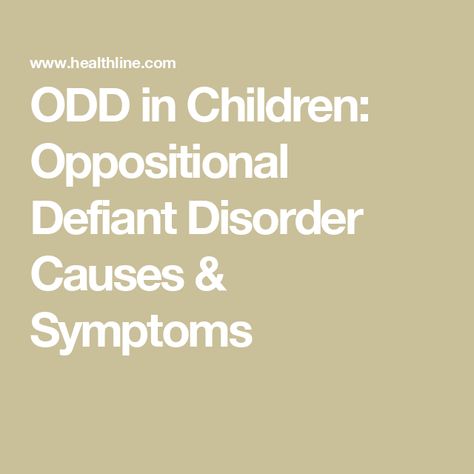 ODD in Children: Oppositional Defiant Disorder Causes & Symptoms Oppositional Defiant Disorder Symptoms, Odd Symptoms, Oppositional Defiance, Defiant Behavior, Conduct Disorder, Oppositional Defiant Disorder, Antisocial Personality, Relationship Conflict, Dealing With Difficult People