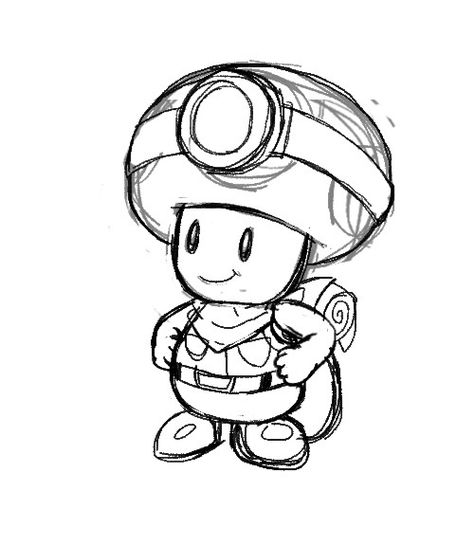 Toad Coloring Pages, Captain Toad, Super Mario Coloring Pages, Mario Coloring Pages, Tattoo Zeichnungen, Coloring Pages Inspirational, Free Adult Coloring Pages, Super Mario Art, Mario Art