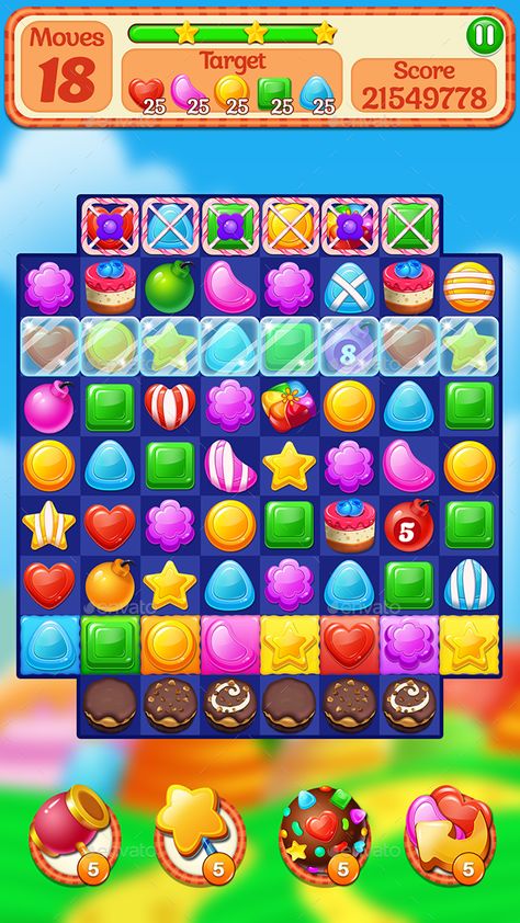 Candy Match 3 Game Assets #Ad #Match, #Affiliate, #Candy, #Assets, #Game Puzzle Game Ui, Match Three Games, Match Three, Candy Match, Candy Games, Match 3 Games, Game Gui, Jobs In Art, Candy Crush Saga