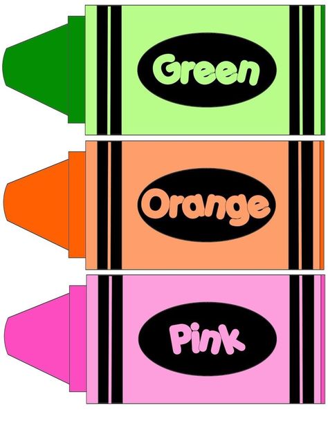 Crayon Template, Promotional Items For Business, Color Flashcards, Lacing Cards, Preschool Colors, Flashcards For Kids, Teaching Colors, Color Crayons, Toddler Learning Activities