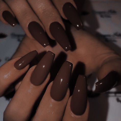 Brown Acrylic Nails, Makijaż Smokey Eye, Nail Swag, Neutral Nails, Brown Nails, Minimalist Nails, Dream Nails, Fire Nails, Funky Nails