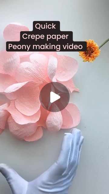 Tela, Crepe Flowers Diy, Diy Peonies, Crepe Paper Craft, Peony Paper Flower, Diy Peony, Crepe Paper Peony, Paper Peonies Tutorial, Peony Diy