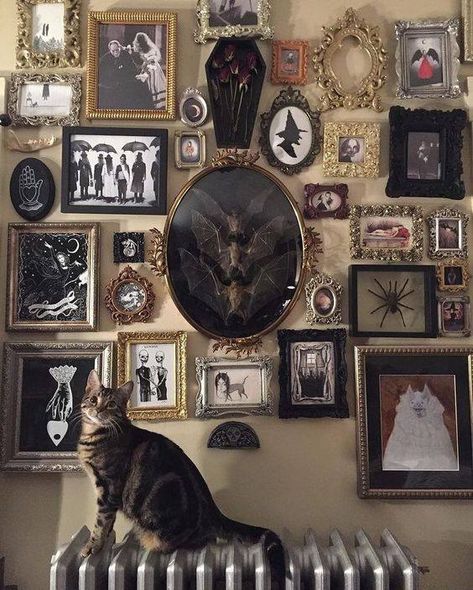 Witchy Apartment, Home Sweet Hell, Uhyggelig Halloween, Dark Academia Room, Dark Interior Design, Academia Room, Interior Design Pictures, Decoration Shabby, Dark Academia Decor