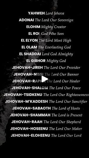 The Names Of God, God Worship, Christian Content, Greatest Commandment, Lord Of Hosts, Bible Study Tips, Blessed Life, Names Of God, Lion Of Judah