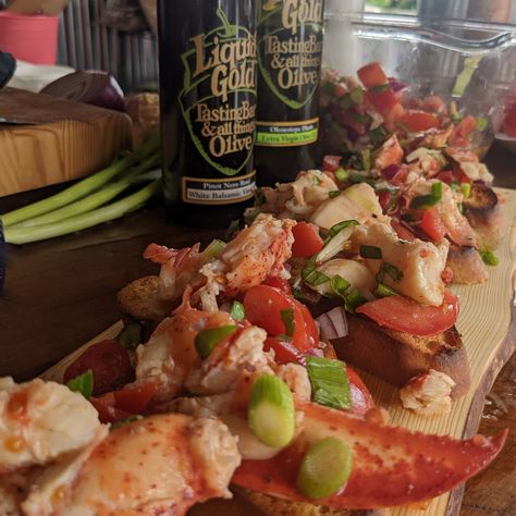 Lobster Bruschetta Recipe, Lobster Bruschetta, Lobster Chowder, Summers Eve, Bruschetta Ingredients, Bruschetta Recipe, Lobster Meat, Summer Dishes, The Lobster