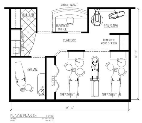 Small Dental Office Floor Plan, Small Dental Clinic Design Floor Plans, Dentistry Office Design, Pediatric Dental Office Decor, Dentist Office Design Interiors, Dental Design Interior, Massage Room Design, Dentistry Office, Dentist Office Design