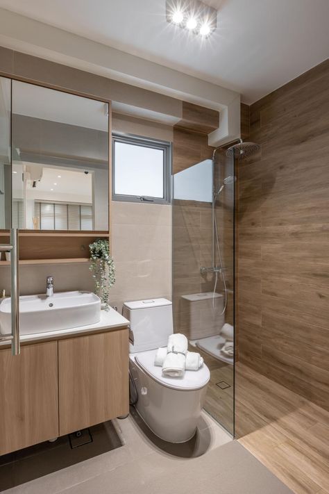 Hdb Bathroom, Singapore Interior Design, Singapore Interior, Small Bathroom Interior, Interior Design Singapore, Minimalist Bathroom, Interior Design Ideas, Home Photo, Interior Ideas