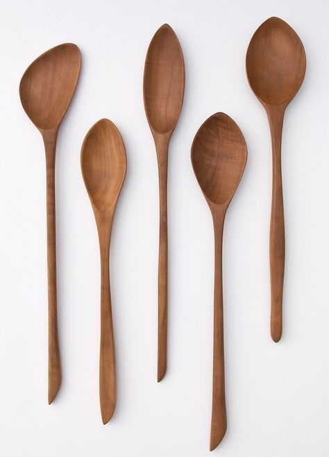 https://flic.kr/p/HHGoNU | Hand carved Wooden Spoons Ed 13 | Wooden Spoons hand carved from pear wood by Less & More Vienna Wooden Spoon Carving, Hand Carved Wooden Spoons, Wood Spoon Carving, Hand Carved Spoon, Carved Spoons, Pear Wood, Woodworking Hand Tools, Cooking Spoon, Wooden Utensils