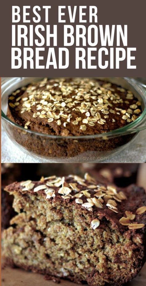 Irish Guinness Brown Bread, Irish Brown Bread Recipe Traditional, Brown Bread Recipes Easy, Irish Desserts Traditional Ireland, Brown Bread Recipes, Irish Bread Recipe, Authentic Irish Recipes, Irish Breads, Irish Brown Soda Bread